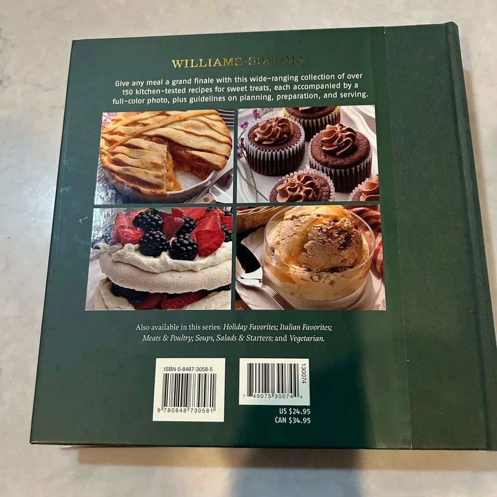 Williams Sonoma Green Dessert Recipe Book